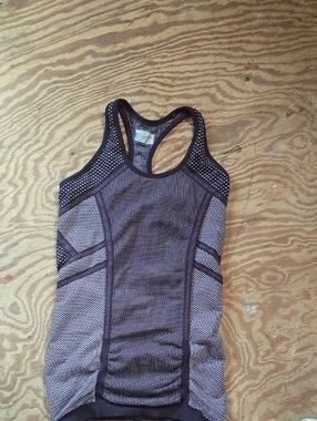 Athleta Purple Mesh Racerback Workout Tank